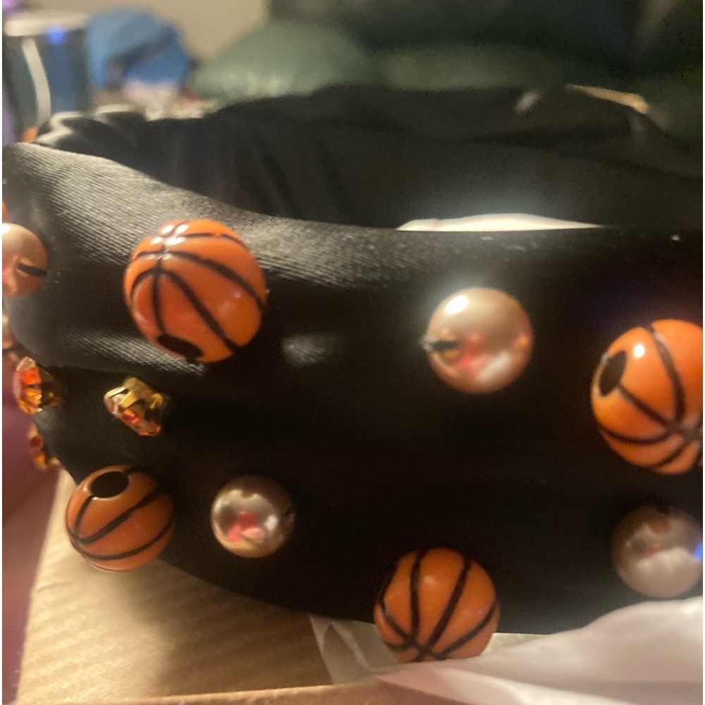Basketball themed headband